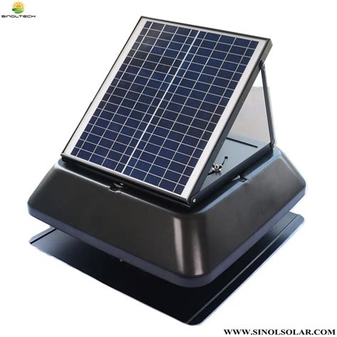 Adjustable Pv 30w 14 Inch Solar Powered Rooftop Air Exhausting Fan