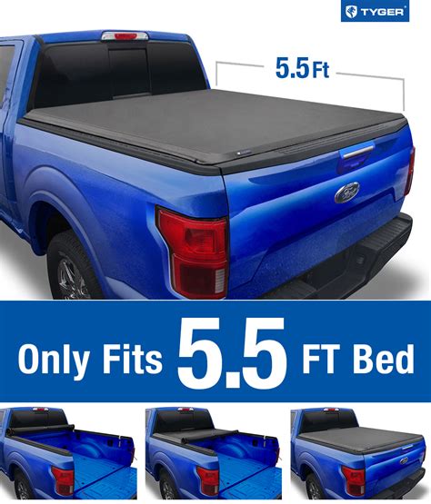 T1 Soft Roll Up Tonneau Cover For 15 20 Ford F 150 Styleside Tyger Auto