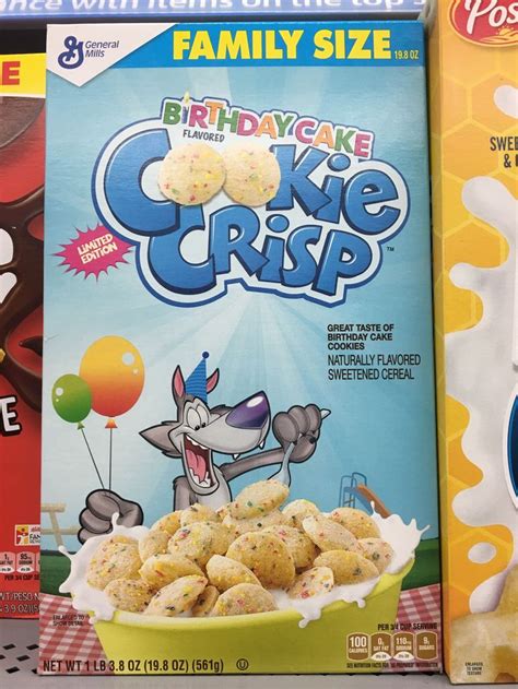 Cookie Crisp Birthday Cake Cereal Cereal Box Cereal Cookie Crisp