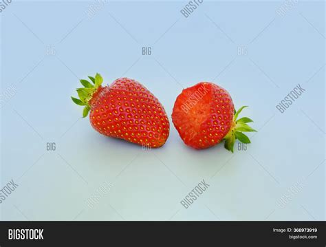 Two Strawberries Image And Photo Free Trial Bigstock