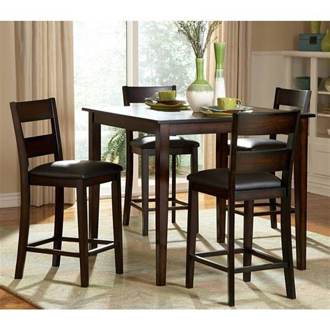 20 Ideas Of Biggs 5 Piece Counter Height Solid Wood Dining Sets Set Of