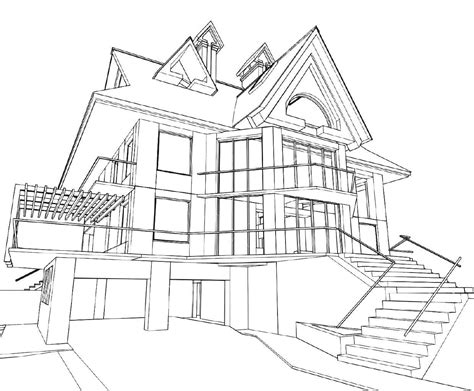Modern House Drawing Getdrawings Jhmrad 161529