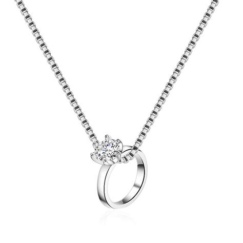 Collocation Online Wild Clavicle Chain Female 925 Sterling Silver Ring