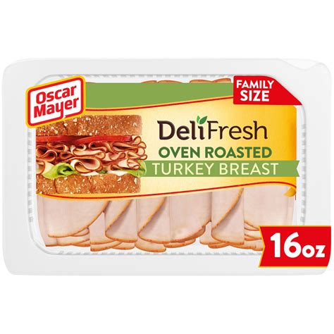 Oscar Mayer Deli Fresh Oven Roasted Sliced Turkey Breast Lunch Meat