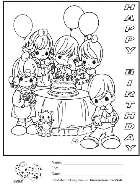 If you like birthday coloring pages, you might love these ideas. Mesetárház: Precious Moments kifestők