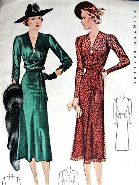 Check out our 1930's dinner plate selection for the very best in unique or custom, handmade pieces from our shops. 1930s GORGEOUS Dress Pattern McCALL 9502 Stunning Design ...