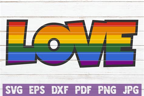 Gay Pride Rainbow Love 493307 SVGs Design Bundles