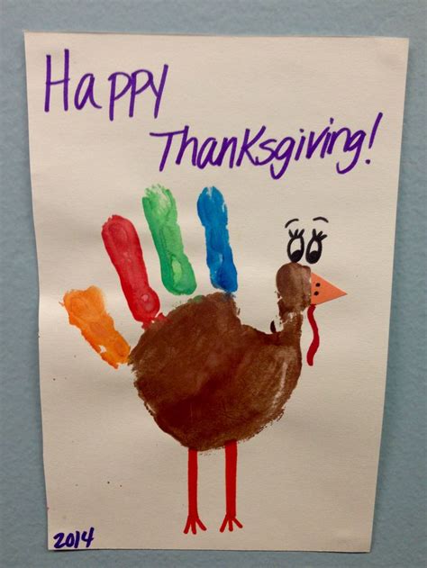 Happy Thanksgiving Turkey Handprint Craft For Children Turkey