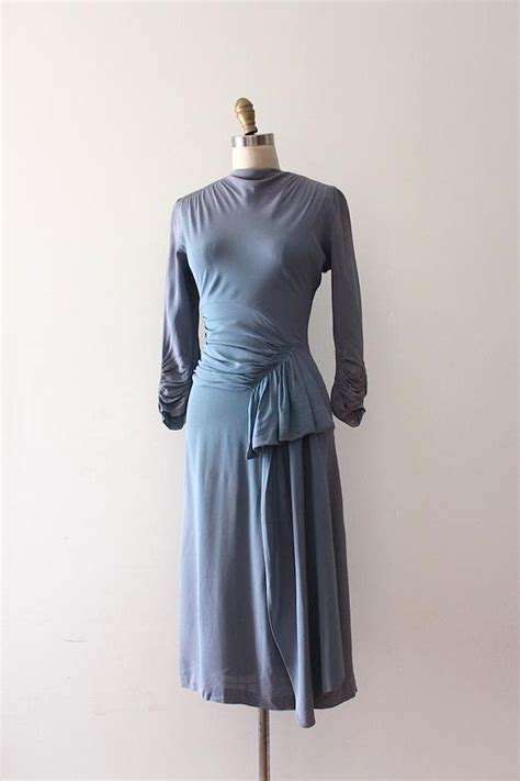 Vintage 1930s Dress 30s Rayon Dress Etsy Vintage 1930s Dress