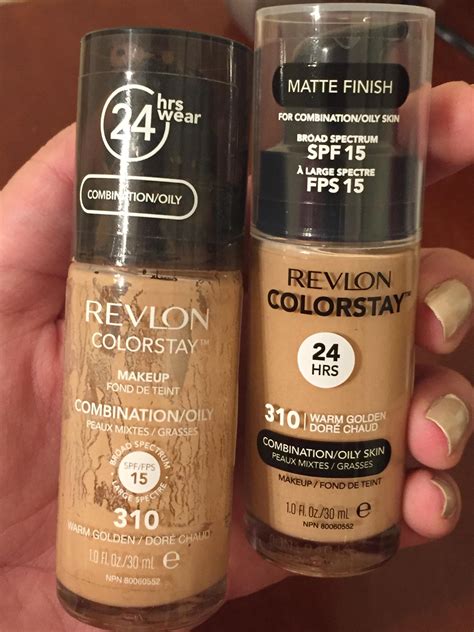Revlon Colorstay foundation in 310 Warm Golden and its ...