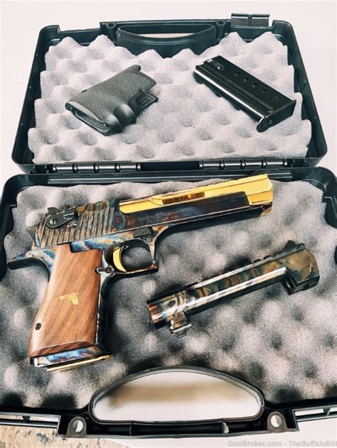 Desert Eagle Case Hardened With Muzzle Brake 50 Ae 44 Magnum 357