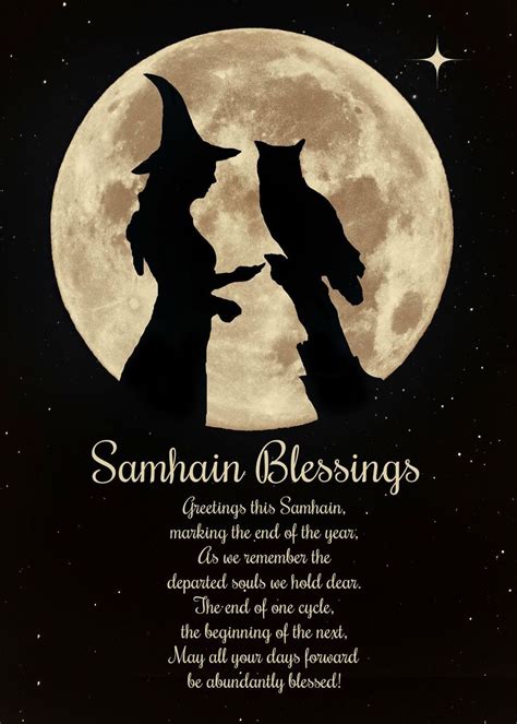 Samhain Blessings Poster By Stephanie Laird Displate Mabon