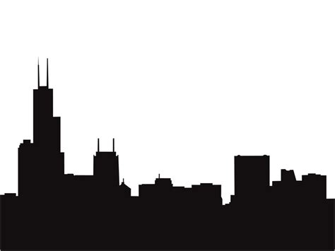 Clip Art Chicago Silhouette Skyline Clip Art Library
