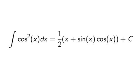 What Is The Integral Of Cos2x Epsilonify