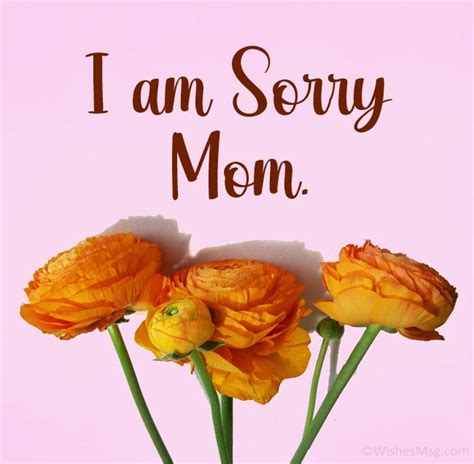 Sorry Mom Apology Quotes For Mother WishesMsg