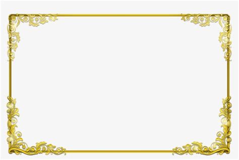 Free Certificate Border Png Gold Certificate Border Png Free