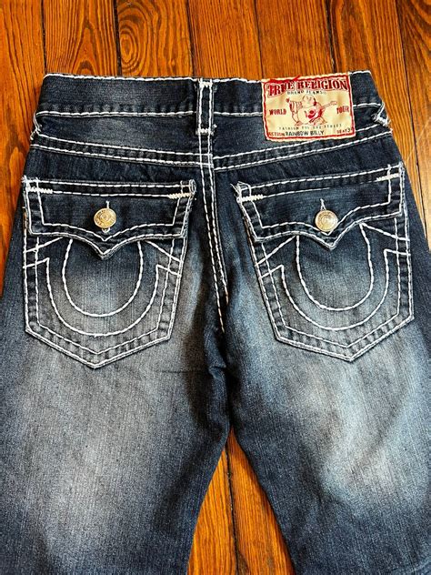 True Religion True Religion Jeans Rainbow Billy Thick Stitch Grailed