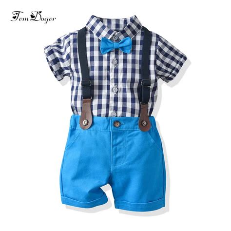 Tem Doger Baby Boy Clothing Sets Summer Infant Newborn Baby Boys