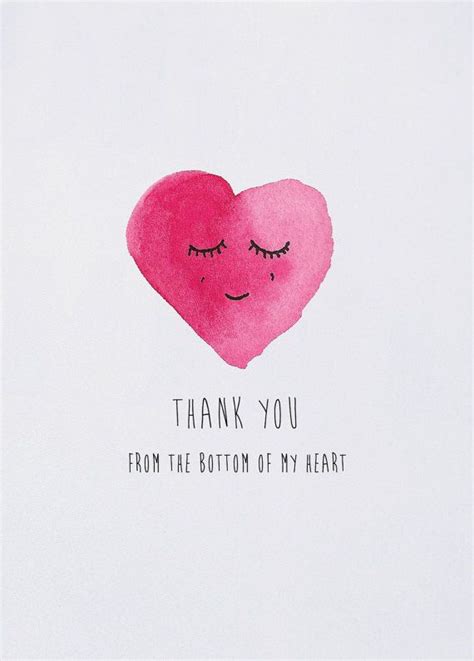 Thank You From The Bottom Of My Heart Card Etsy Make Me Happy Quotes Thank You Quotes