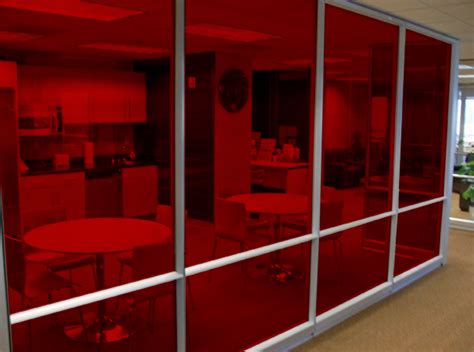 Rich Red Solar Graphics Colored Window Film For Glass 3260