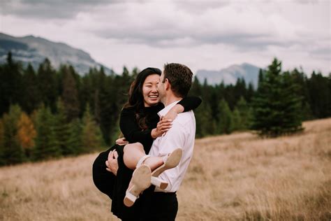 Wildly Playful & Romantic Fall Couples Session in Canmore-Hans & Stella