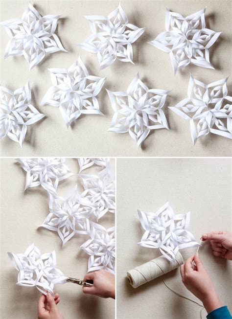 How To Make 3d Snowflakes At Home In Love