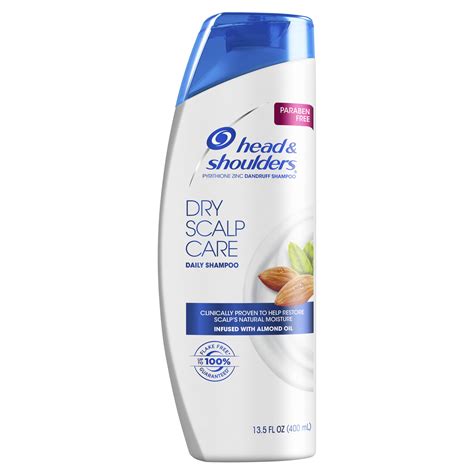 head and shoulders dry scalp care daily use anti dandruff paraben free shampoo 13 5 fl oz