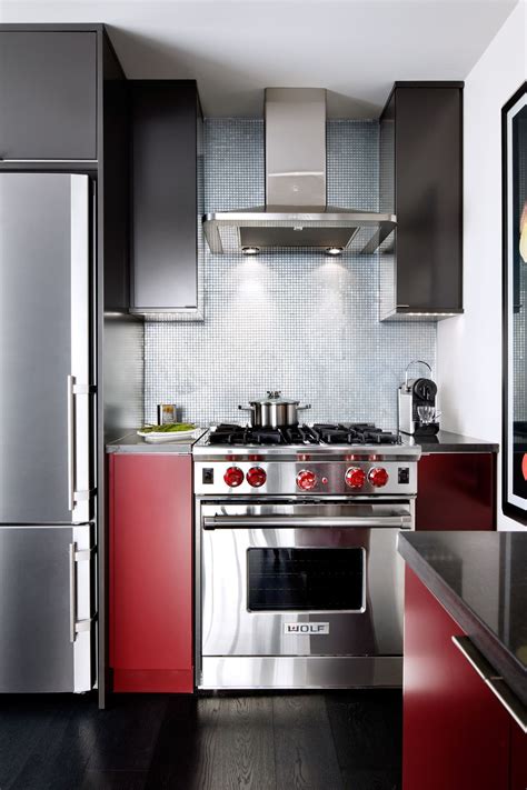 Red High Gloss Kitchen Cabinets Gaper Kitchen Ideas