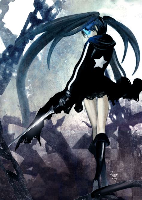 Black Rock Shooter Character Mobile Wallpaper By Necchan 349150