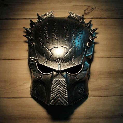 Cool Predator Masquerade Masks Halloween Props Silver Full
