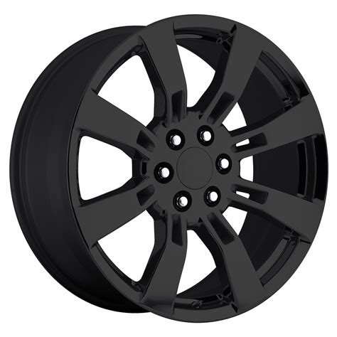 Chevy Eight Spoke Gloss Black 20 Inch Wheels