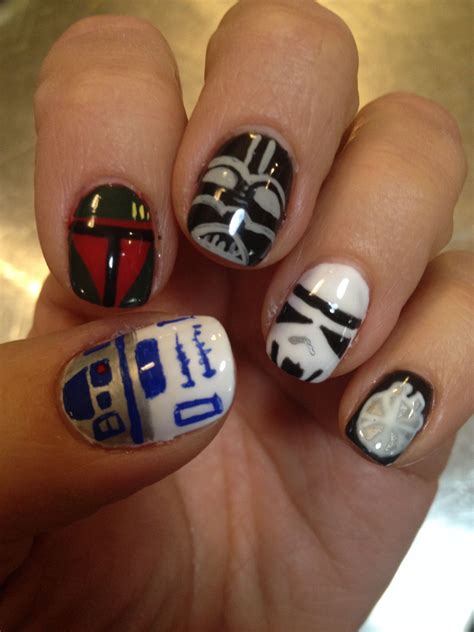 My Nail Art Star Wars Nails These Are My Nails Not A Pin From