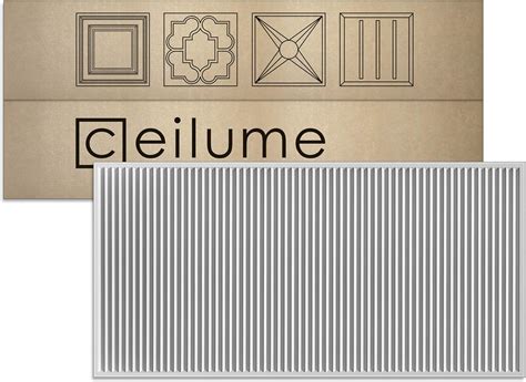Ceilume 14 Pc Polyline Ultra Thin Feather Light 2x4 Lay In Ceiling