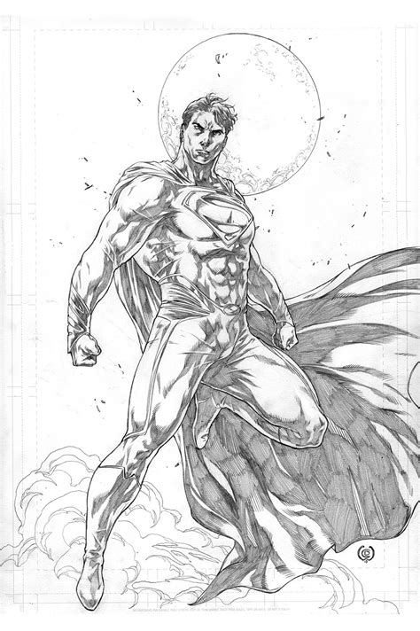 Man Of Steel Drawing Superheroes Comic Style Art Comic Book Drawing