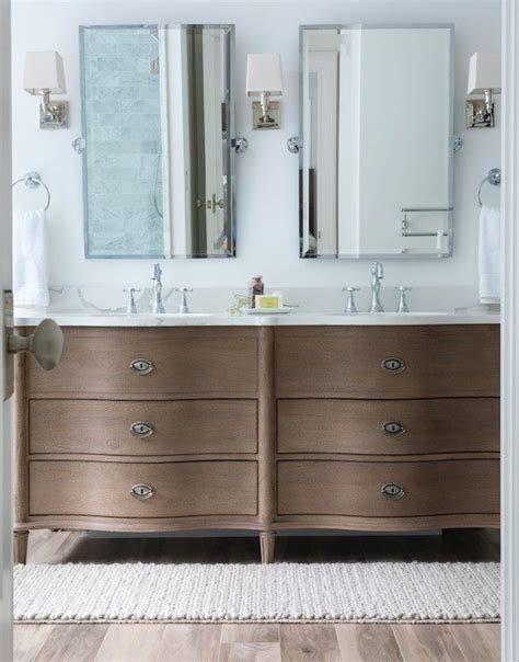 You now have the power to select the ideal vanity. Wood stained furniture style vanity + dresser style vanity ...