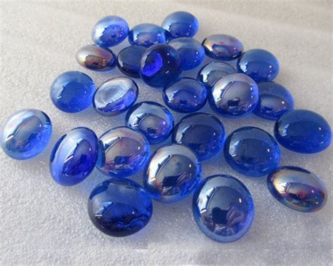 Ink Blue Glass Beads Ireland Midland Stone