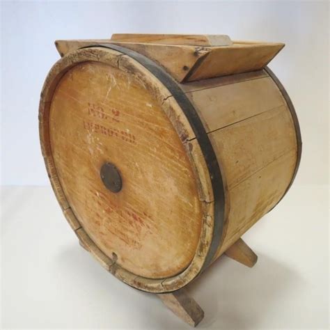 Vintage Wooden Crank Butter Churn 2 Idaho Auction Barn