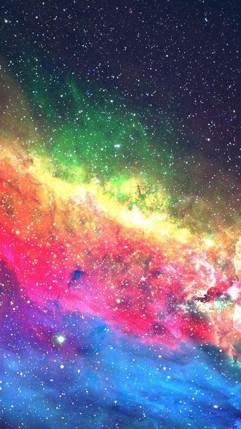 Download 1080x1920 Wallpaper Colorful Galaxy Space Digital Art
