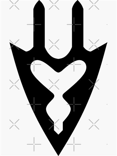 Dragoon Drg Minimalistic Black Job Icon Final Fantasy Xiv Sticker