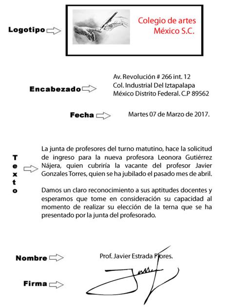 Imágenes De Ejemplo De Carta Formal Imágenes