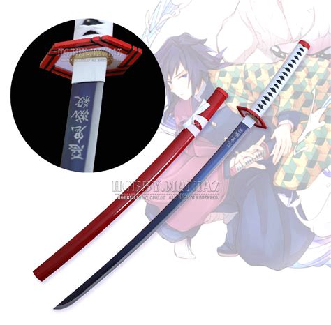 Demon Slayer Kimetsu No Yaiba Giyuu Tomioka Nichirin Sword Red