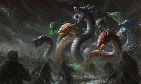 Prismatic Hydra By Angevere On Deviantart Изображение дракона