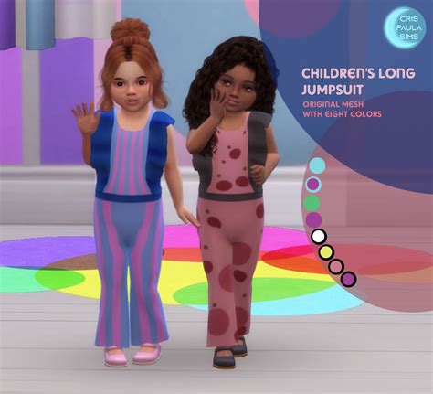The Sims 4 Childrens Long Jumpsuit Cris Paula Sims