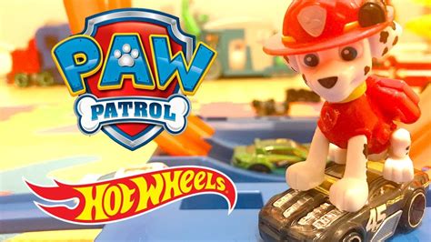 Paw Patrol Toys Rescue Hot Wheels Cars Racing Youtube