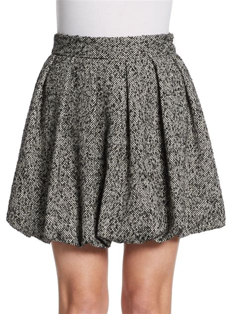 Lyst Alice Olivia Roni Bubble Skirt In White