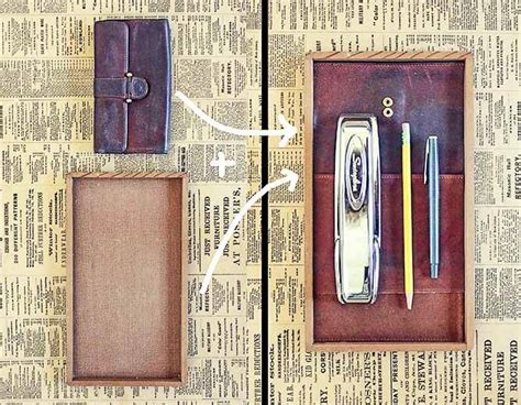 These unique gifts for him made from wood are perfect for any occasion or christmas! DIY-gift-for-him-leather-3rd-anniversary » Make & Do Crew