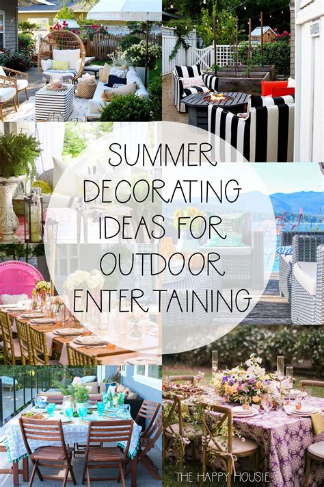 Summer Decorating Ideas For Outdoor Entertaining Summer Decor