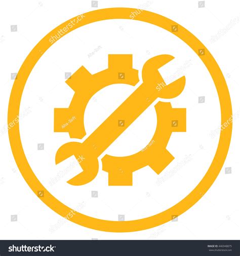 System Setup Vector Icon Image Style Stock Vector Royalty Free