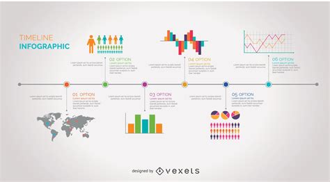 Plantilla De Diseno De Linea De Tiempo De Infografia Vector Premium