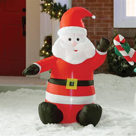 The Holiday Aisle Inflatable Santa Claus Decoration And Reviews Wayfair